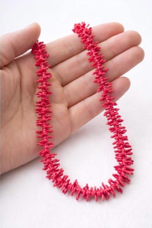 Handmade Pink Forever Lei Necklace | Hawaiian Inspired Graduation Keepsake