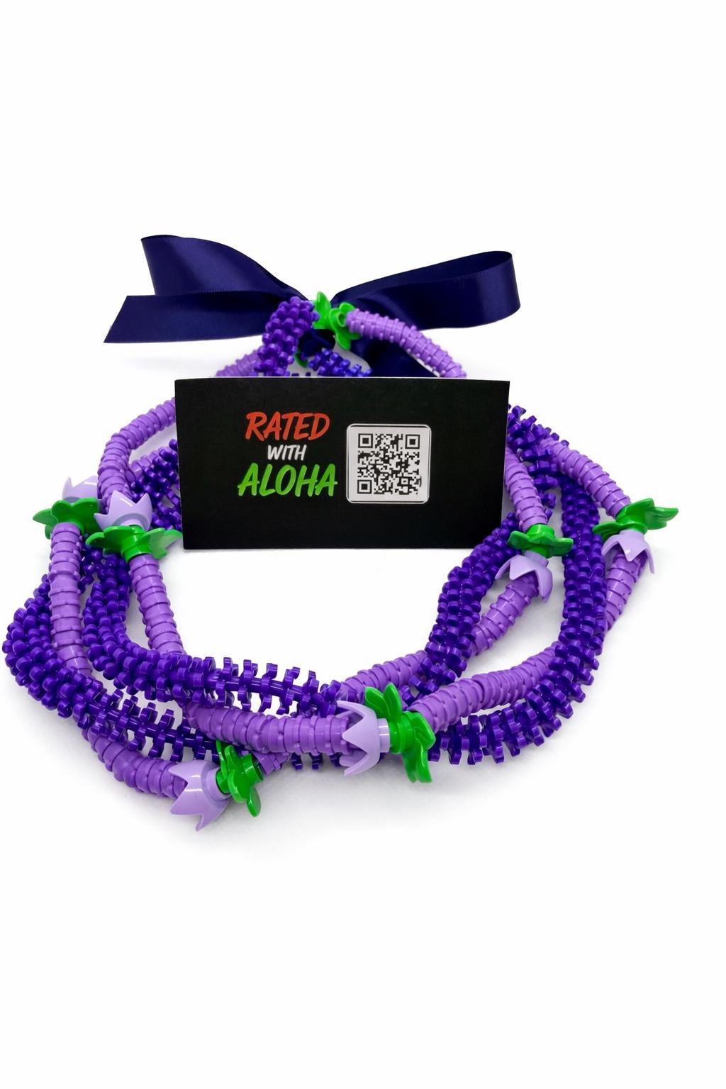 Purple Lavender Double Strand Forever Lei | Graduation Keepsake Necklace