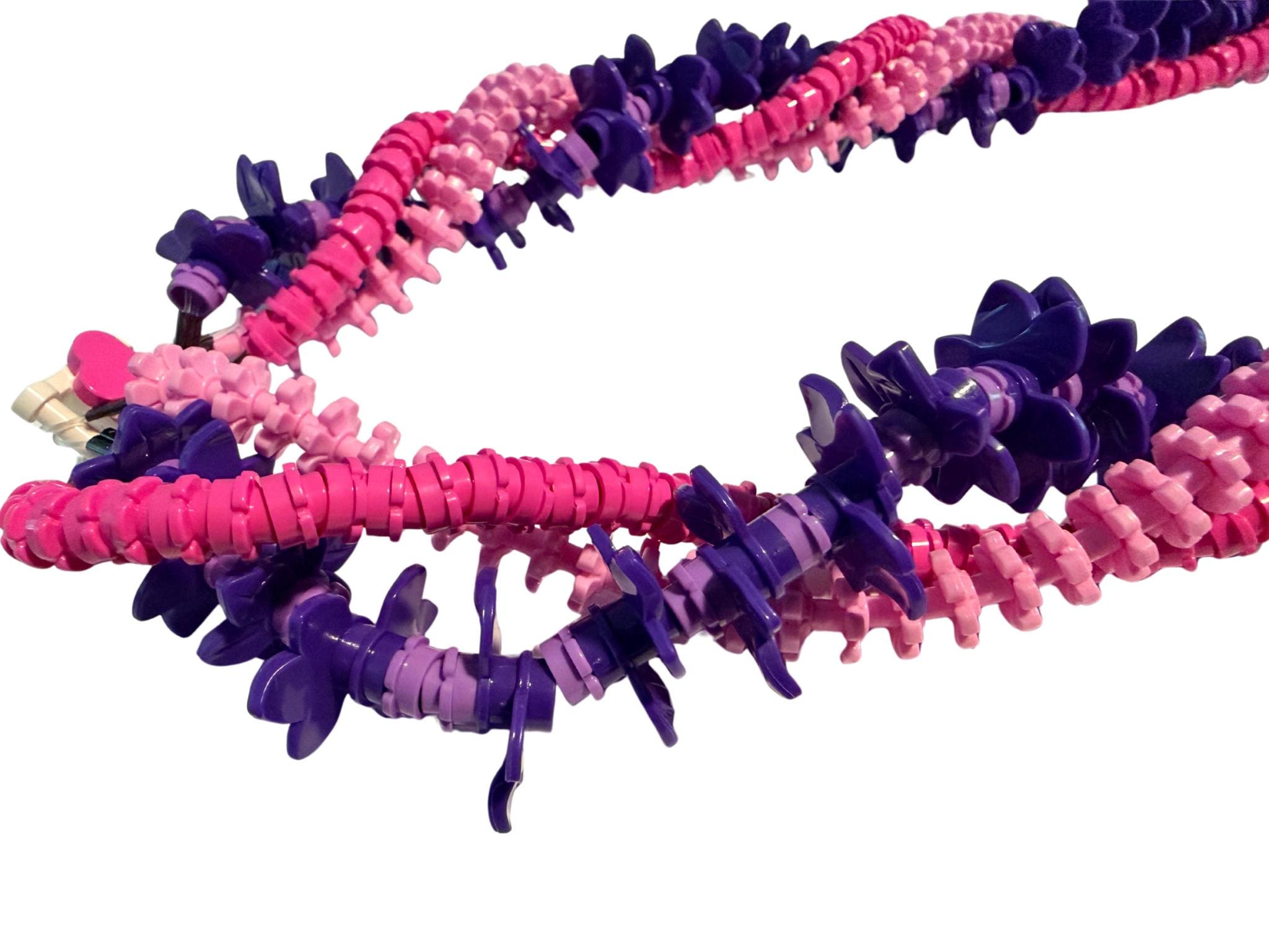 Purple Pink Graduation Lei | Handmade Ribbon Lei | Custom Forever Lei | Graduation Gift Hawaii | High School College Lei | Hawaiian Mommy
