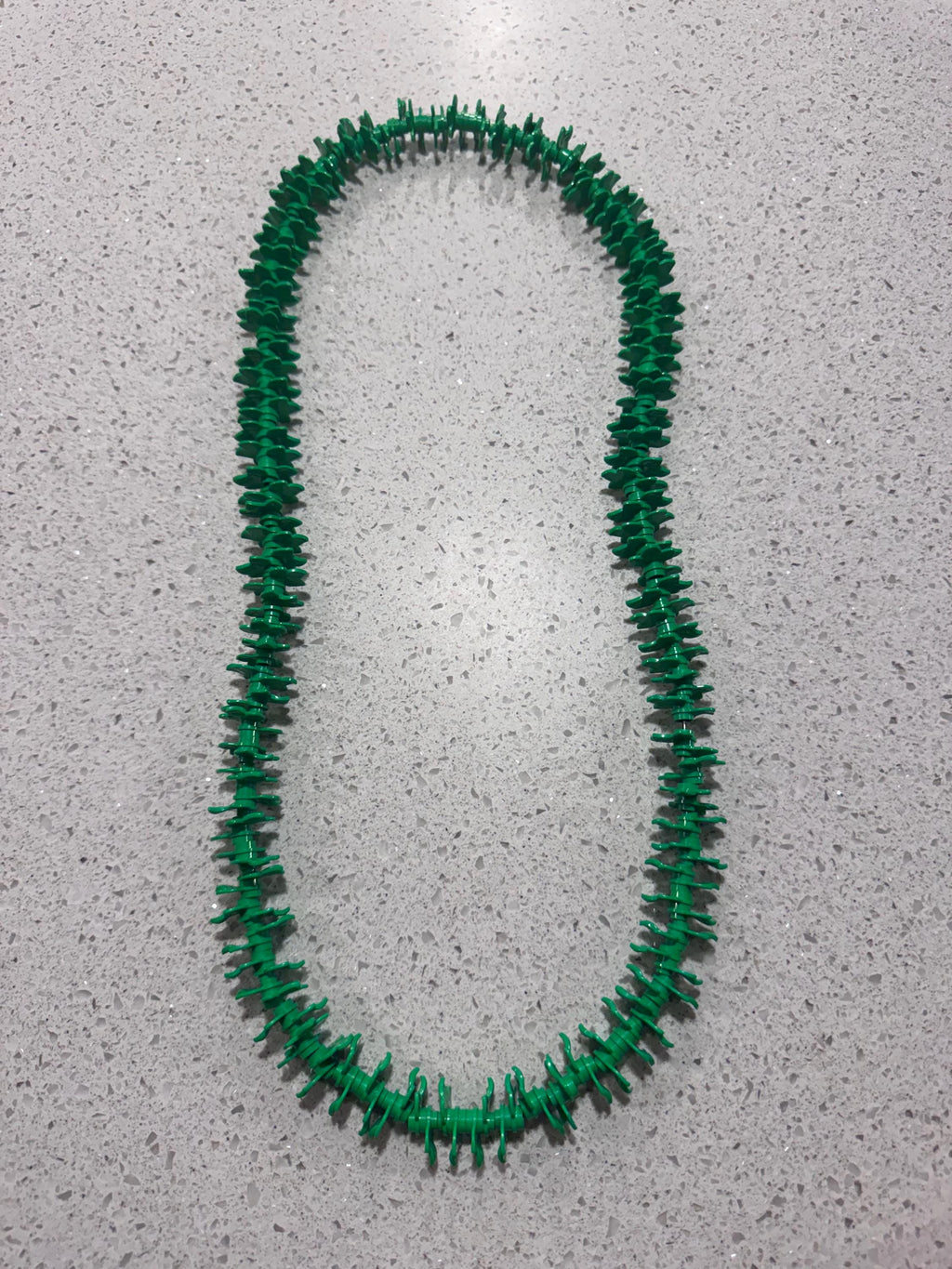 Green Forever Lei | Hawaiian Graduation Keepsake | Island Style Celebration Necklace