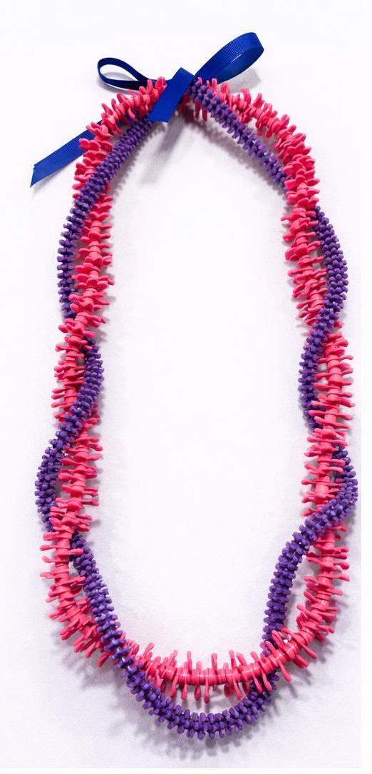 Pink Purple Forever Lei | Hawaiian Keiki Graduation Keepsake Necklace