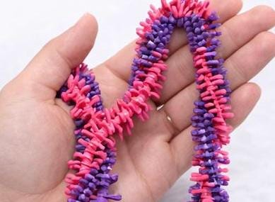 Pink Purple Forever Lei | Hawaiian Keiki Graduation Keepsake Necklace