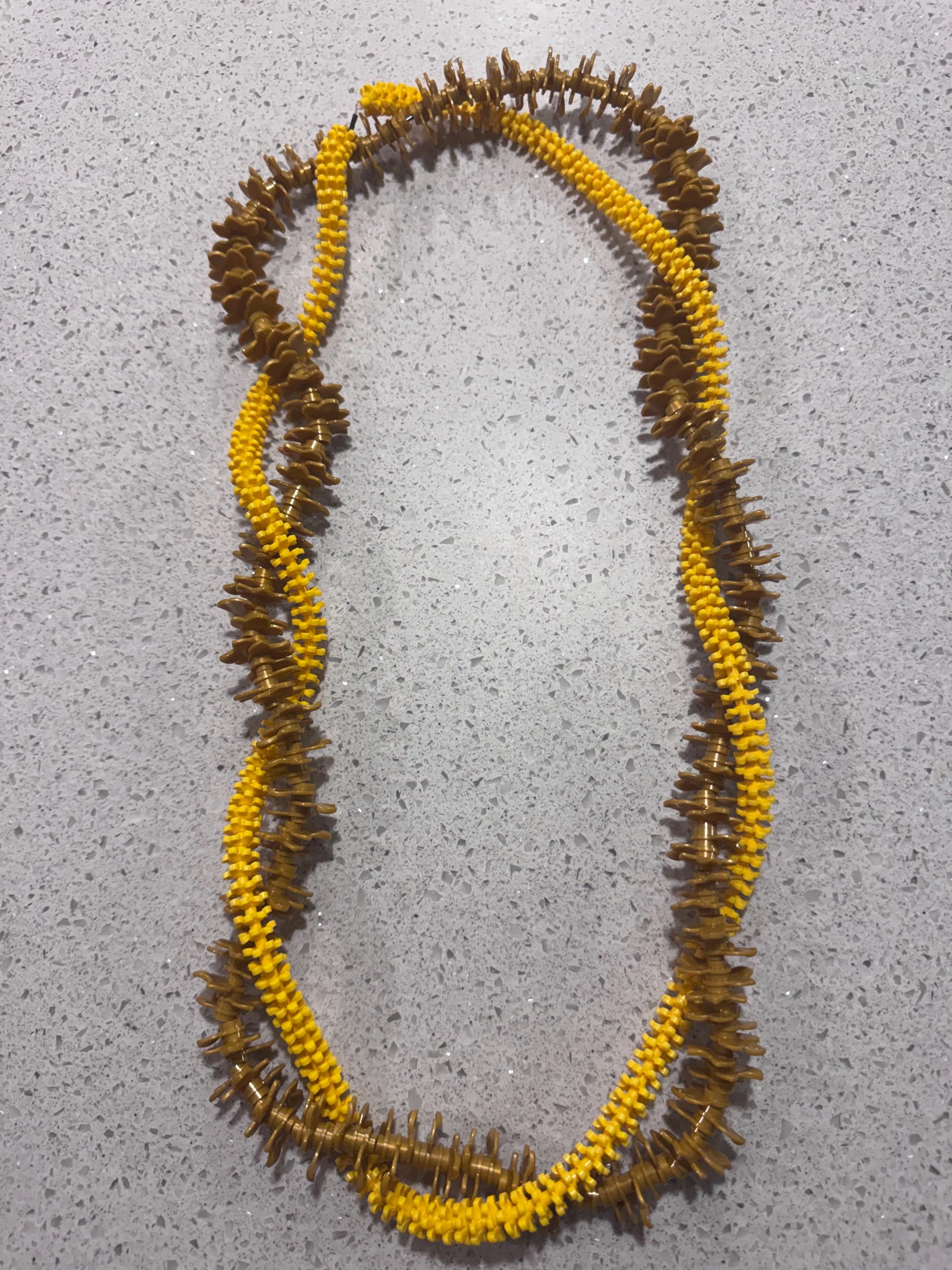 Handmade Hawaiian Graduation Lei | Gold Yellow Keepsake Island Celebration Lightweight Lei