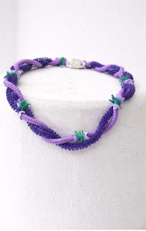 Purple Lavender Double Strand Forever Lei | Graduation Keepsake Necklace