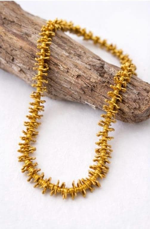 Handmade Gold Tone Forever Lei | Minimalist Hawaiian Jewelry Alternative