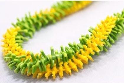 Handmade Forever Lei | Yellow Green Hawaiian Graduation Keepsake